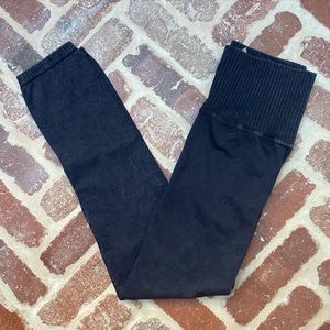 NWOT Free People Good Karma 7/8 Leggings - Size M/L - Washed Black